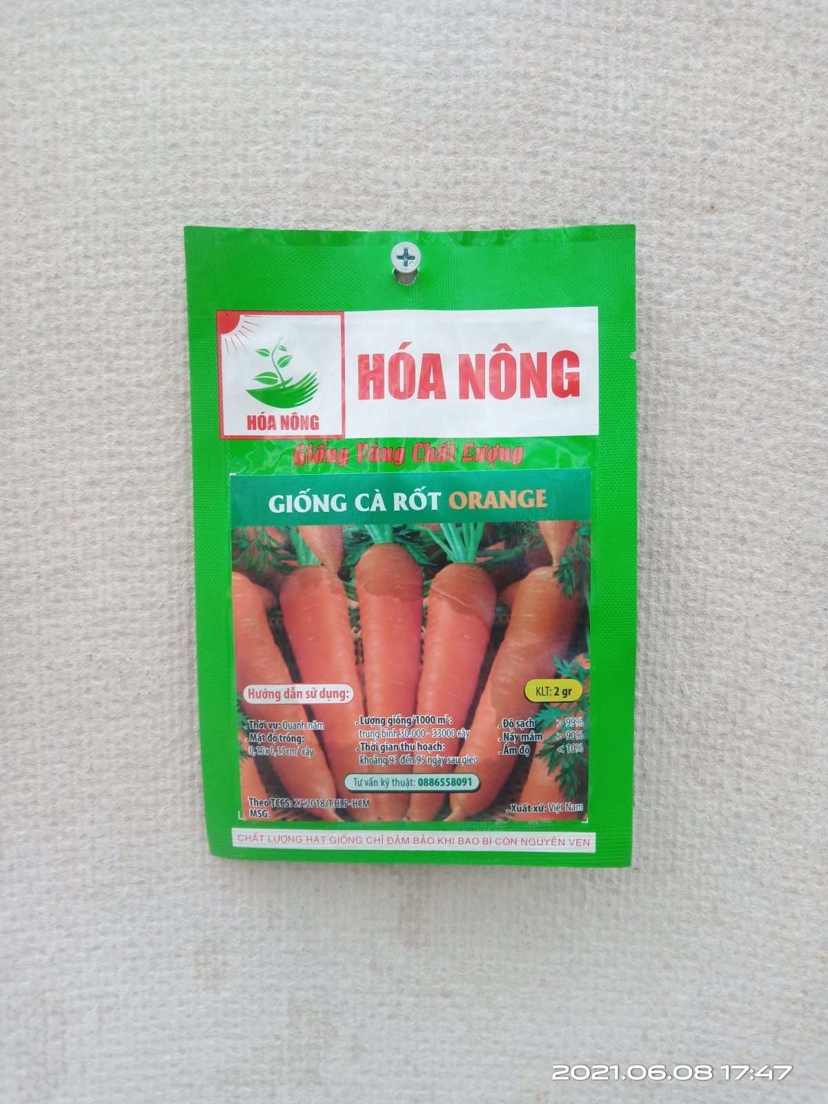 GIỐNG CÀ RỐT ORANGE