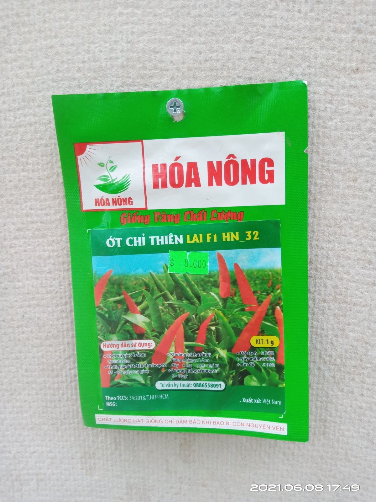 ỚT CHỈ THIÊN LAI F1 HN-32