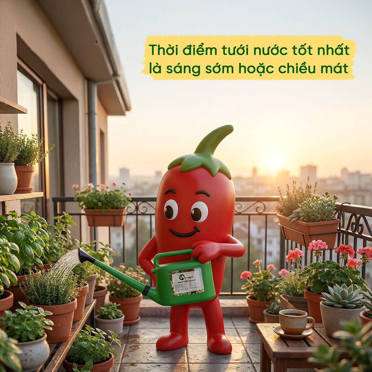 Bí kíp tưới nước cho cây mùa nóng 2