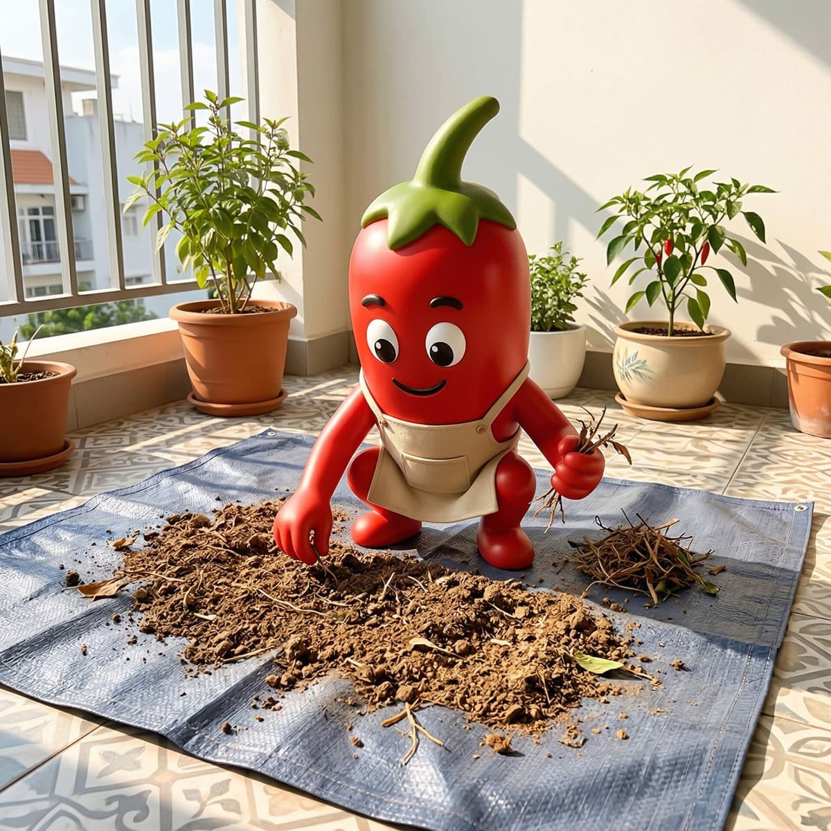 Đất cũ trồng cây: bỏ đi thì cực, giữ lại thì sợ mầm bệnh. Phải làm sao? 2