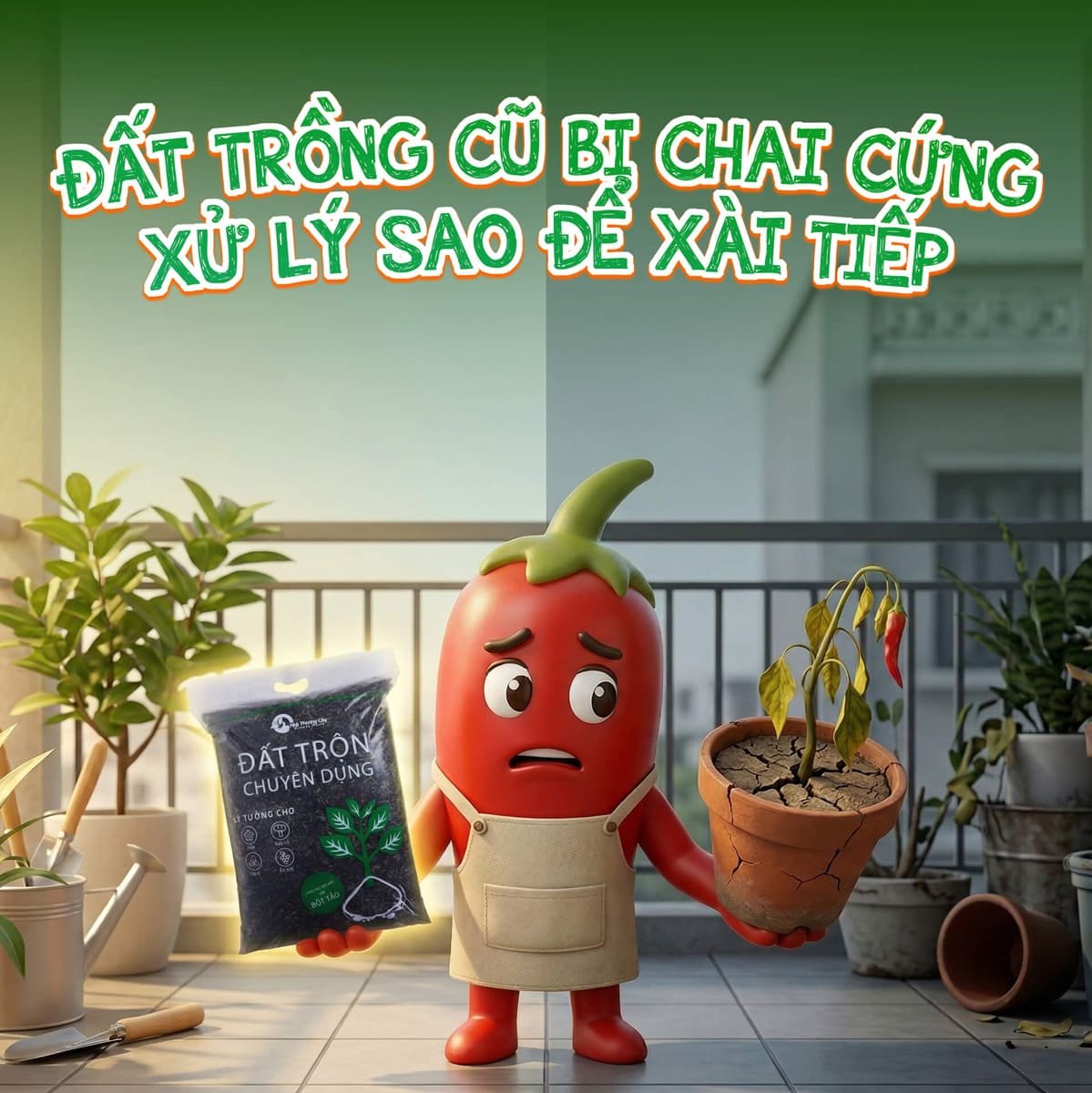 Đất cũ trồng cây: bỏ đi thì cực, giữ lại thì sợ mầm bệnh. Phải làm sao?