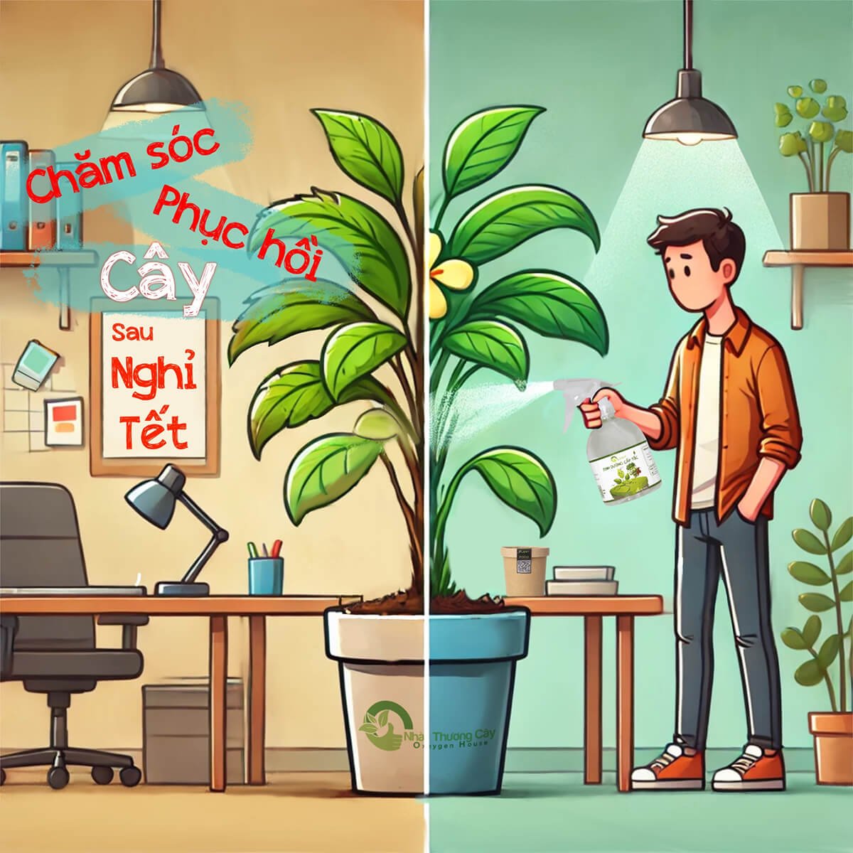 CHĂM SÓC VÀ PHỤC HỒI CÂY SAU TẾT