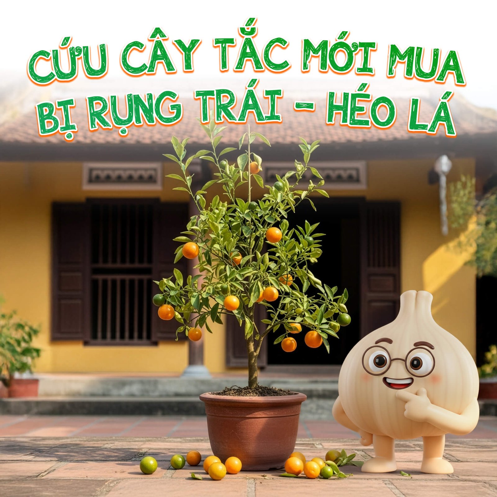 CỨU CÂY TẮC MỚI RINH VỀ BI RỤNG TRÁI - HÉO LÁ TRONG 30 GIÂY