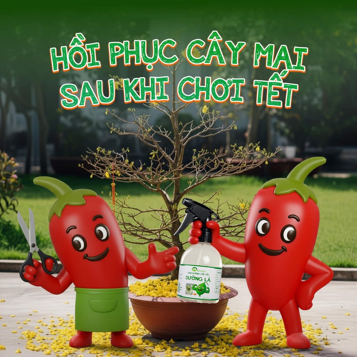 Hồi sức cho Hoa Mai vàng sau khi chơi Tết xong