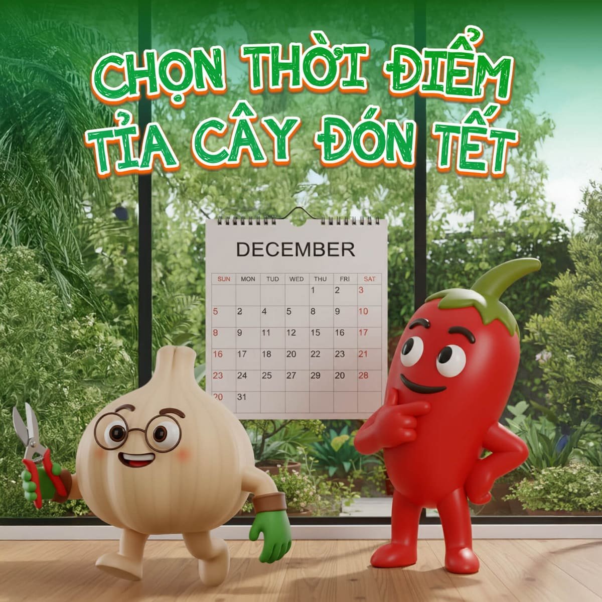 Khi nào thì nên cắt tỉa cây đón Tết?