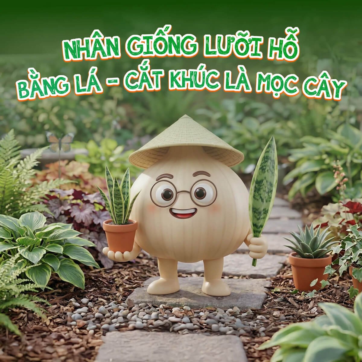 Nhân giống Lưỡi Hổ bằng lá: Cắt khúc là mọc cây