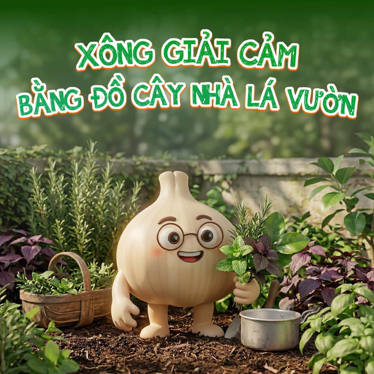 Xông giải cảm bằng đồ cây nhà lá vườn