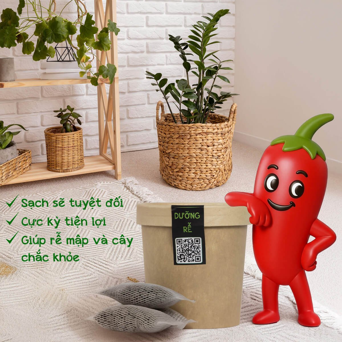 Xử lý mùi hôi từ phân bón hữu cơ trước khi bón cho cây trong nhà 3