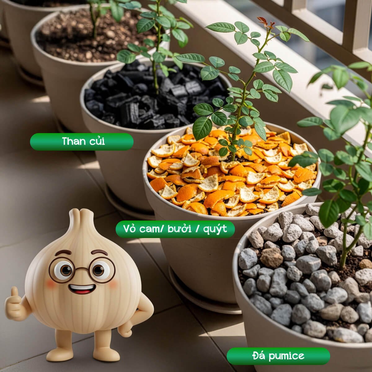 Xử lý mùi hôi từ phân bón hữu cơ trước khi bón cho cây trong nhà 2