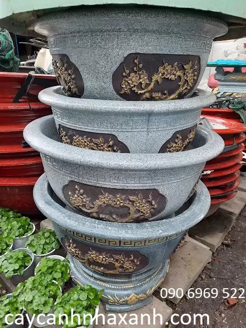 Chậu Đá Tròn  85 x 60