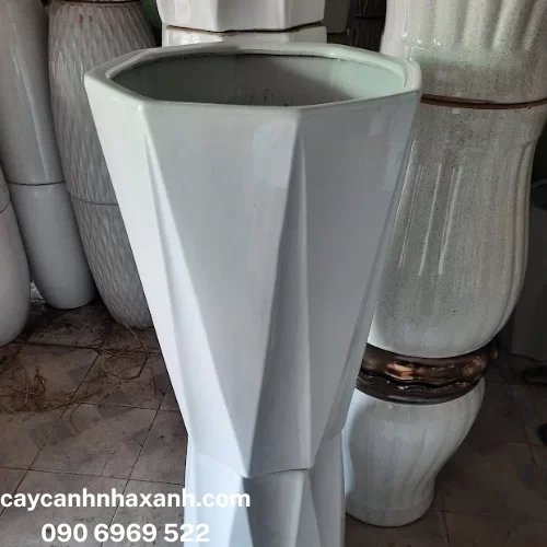815 - Chậu sứ Lục Giác 40 x 60