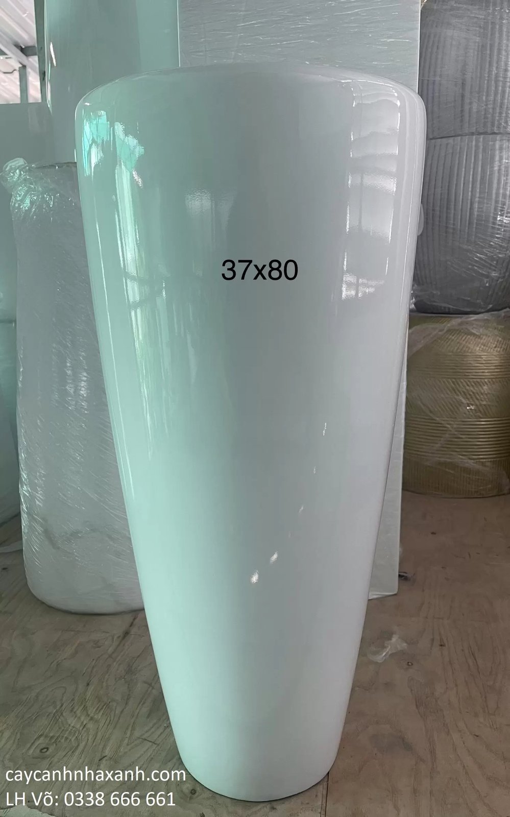 chậu composite tròn 37 x 80