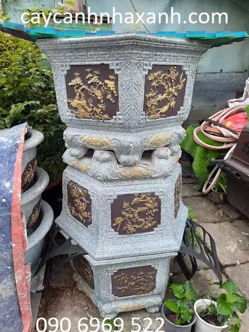 Chậu Đá Lục Giác 80 x 70