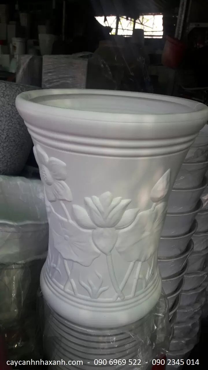 Chậu Nhựa bông sen 37 x 40
