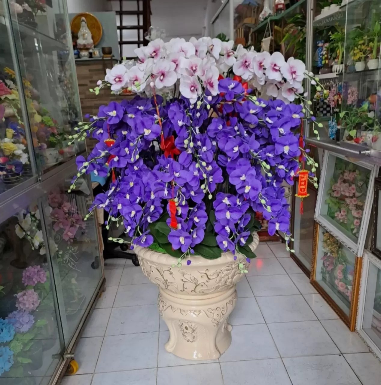 Chậu Sứ cắm Lan