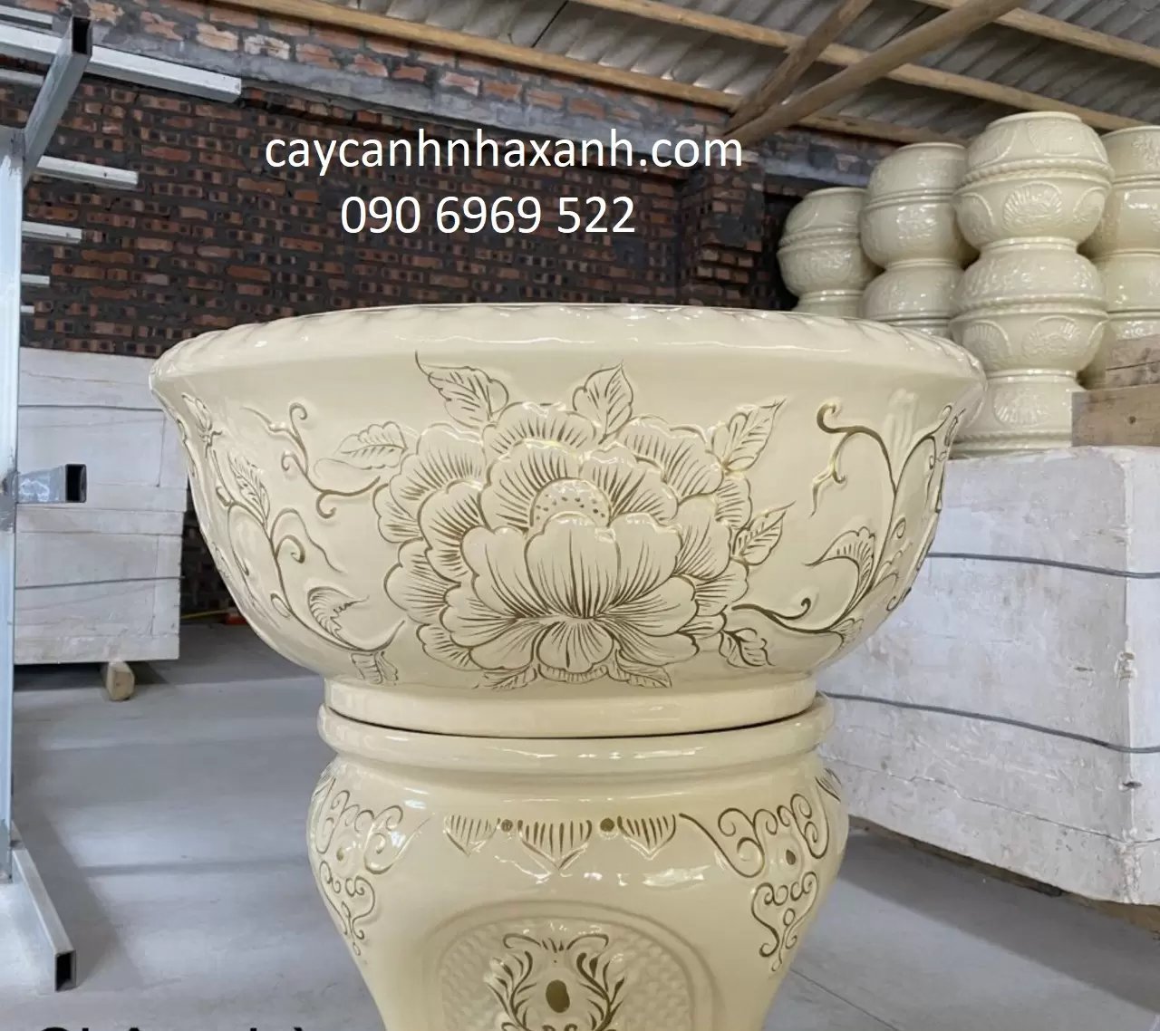 Chậu Sứ Cắm Lan 60 x 70