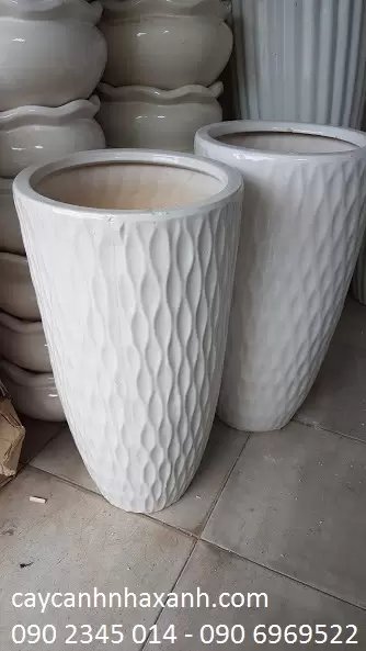 Chậu Sứ Vân Lưới 20 x 40