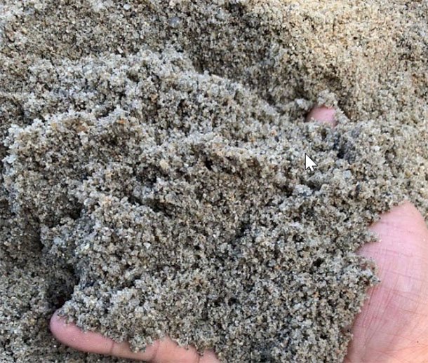 Kiểm tra đất thịt bằng cách khuấy trong nước: Thấy cát có phải đất bị trộn cát không? 3