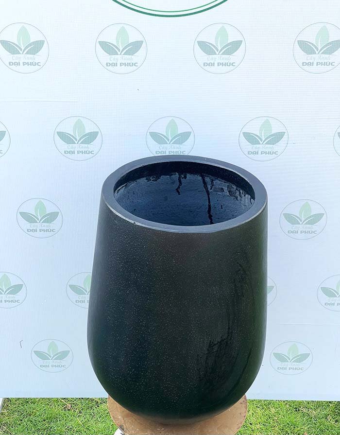 Chậu Xi Măng Đá Mài Hình Giọt Nước D37 x Cao 50cm – Mẫu Chậu Đẹp Cho Không Gian Hiện Đại 3