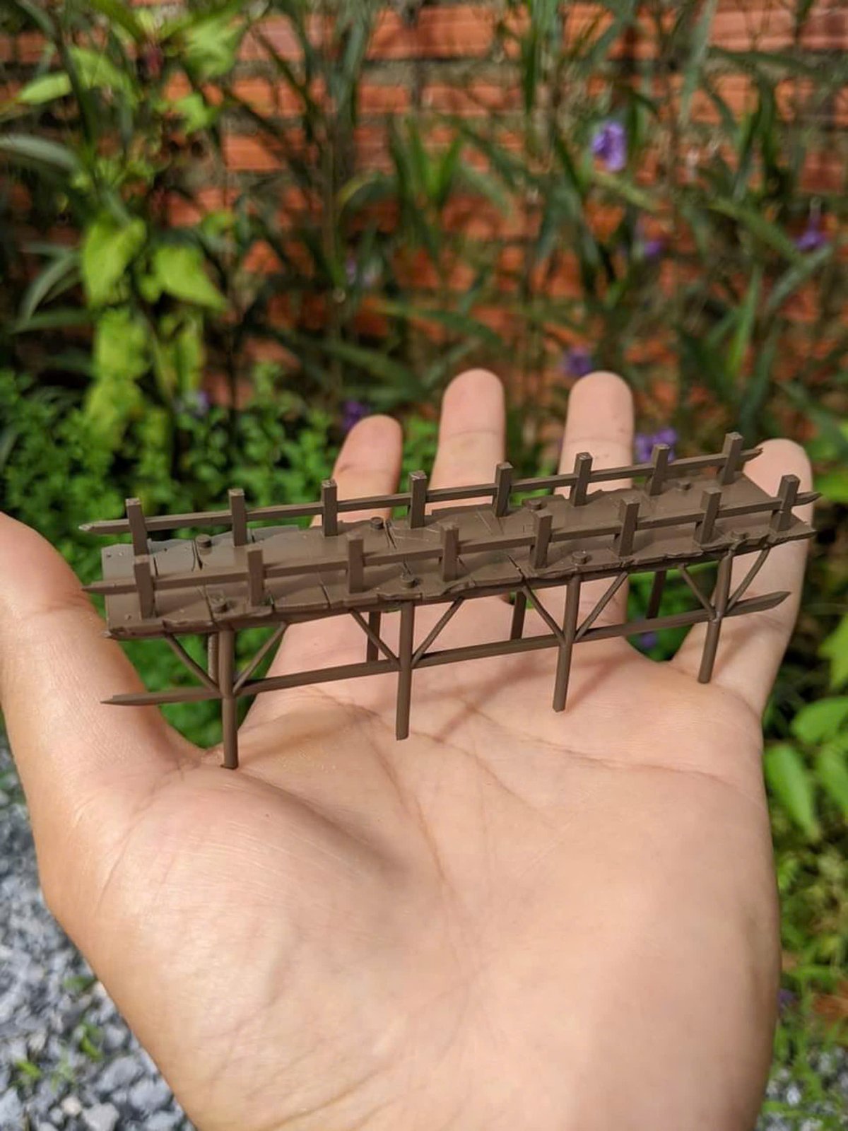 Cầu ván giữa dòng - Phụ Kiện Aquagarden